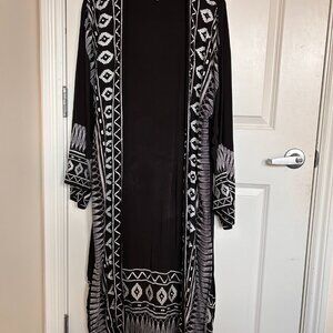 Anthropologie Ollari Embroidered Duster